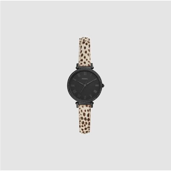 Fossil ES4726 Kinsey Spotted Leather Strap Watch - Picture 1 of 8